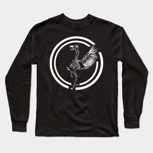 Bird Skeleton Long Sleeve T-Shirt